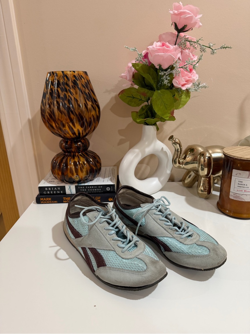 Women’s Reebok Mint Brown and Gray Athletic Sneakers